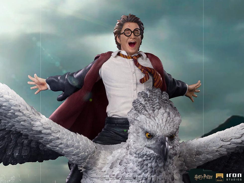 Miniatura: Harry Potter and Buckbeak Deluxe Art Scale 1/10 – Harry Potter