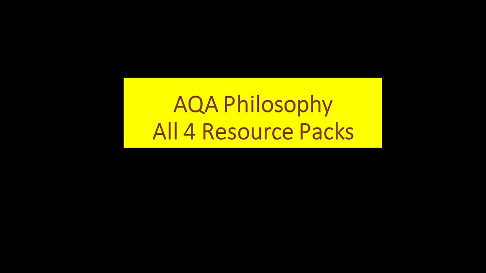 AQA Philosophy Resource Packs Whole Course | Chris Eyre Teaching