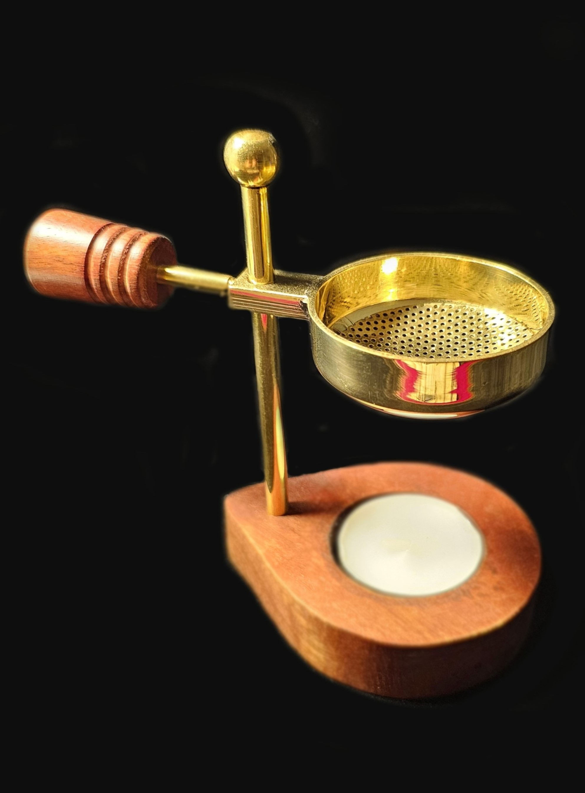 Professional burner for all types of resin incense (gold, handmade)