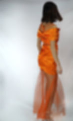 Thumbnail: Satin Mini Dress with a Glitter Overlay