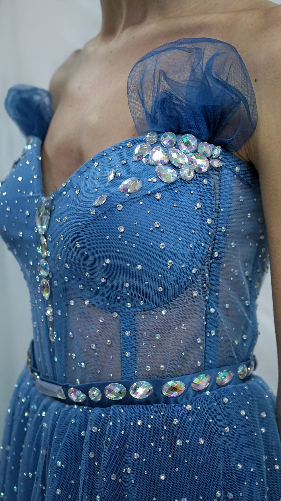 Thumbnail: Ball Gown Tulle Off-the-Shoulder Sleeveless