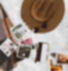 cowboyhut mit sonnenbrille und fotos