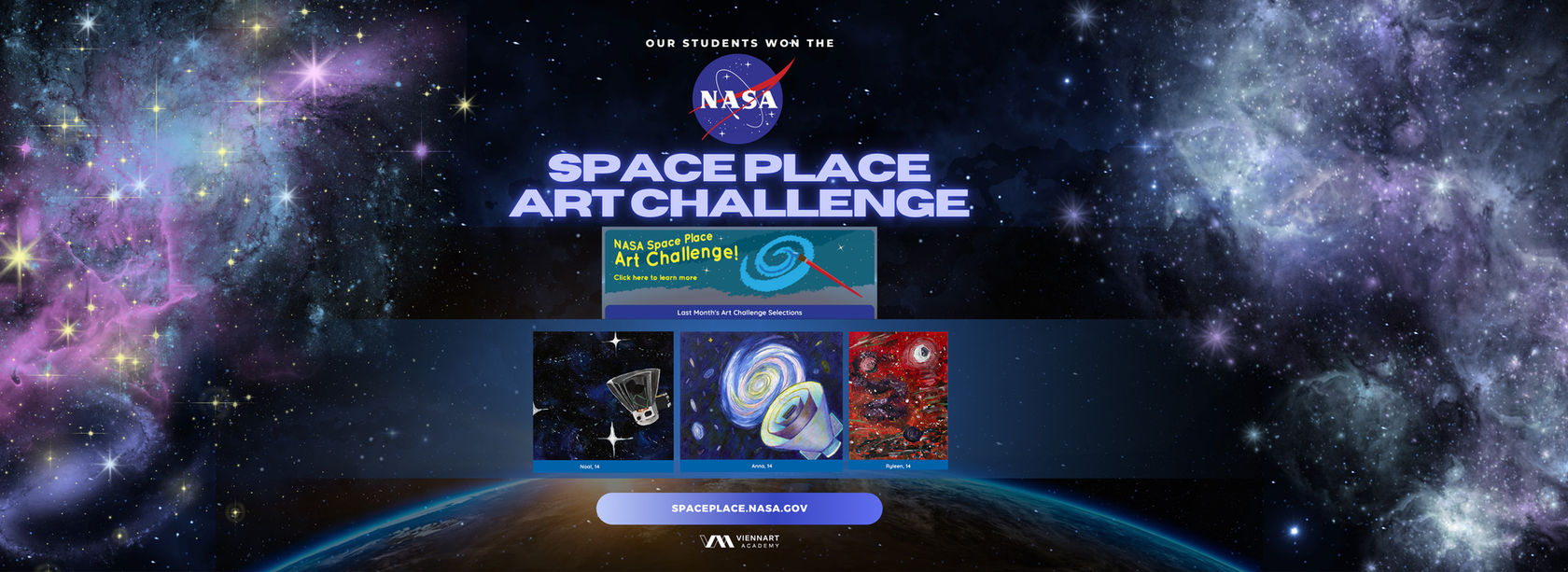 3 students won NASA Space Place Art Challenge in June 2025