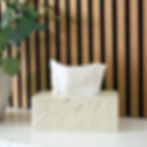 legante Taschentuch-Box als dekorative Hülle für Papiertücher.