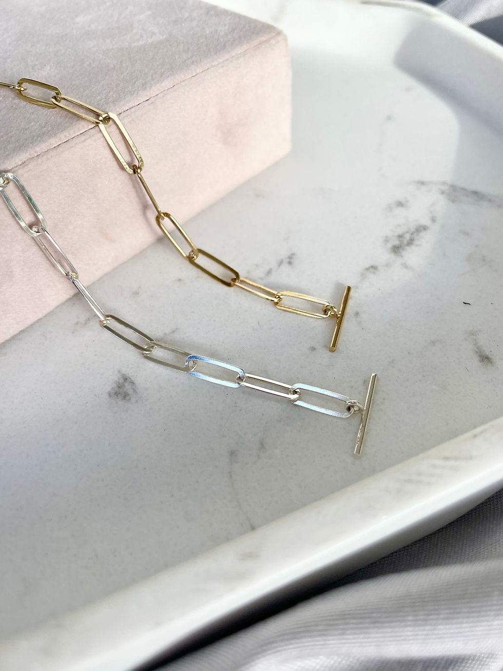 Thumbnail: Oval T-bar Bracelet