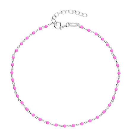 Thumbnail: Pink Beaded Anklet