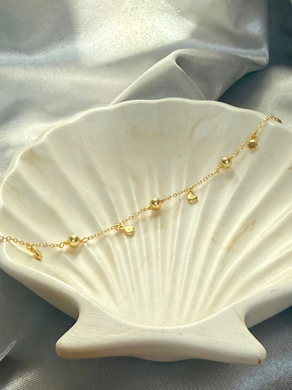 Thumbnail: Bead & Disc Anklet