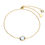 Thumbnail: Gold Birthstone Slider Bracelet