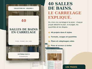 Inspirations de salles de bains en carrelage