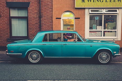 en rolls-royce i grøn