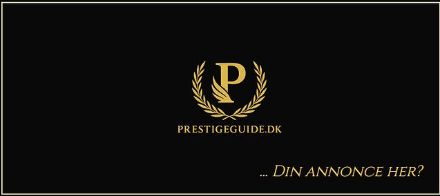 Annonce for prestigeguide med tekst
