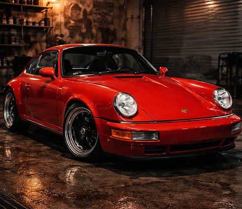 porsche 964 red