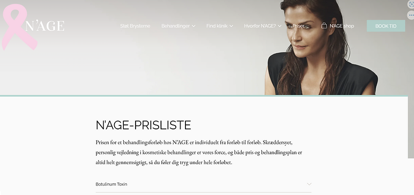 Dette er en annonce for virksomheden nage