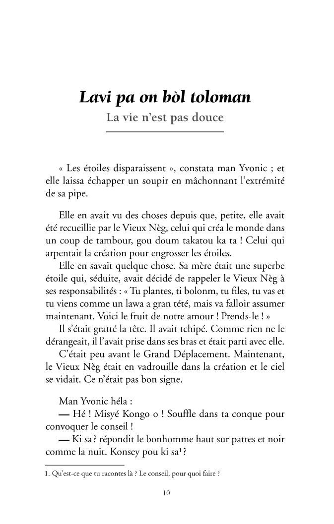 Miniature : Le vieux nèg. Klendendeng pa zétwal
