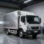 White mobile auto glass service truck in a garage