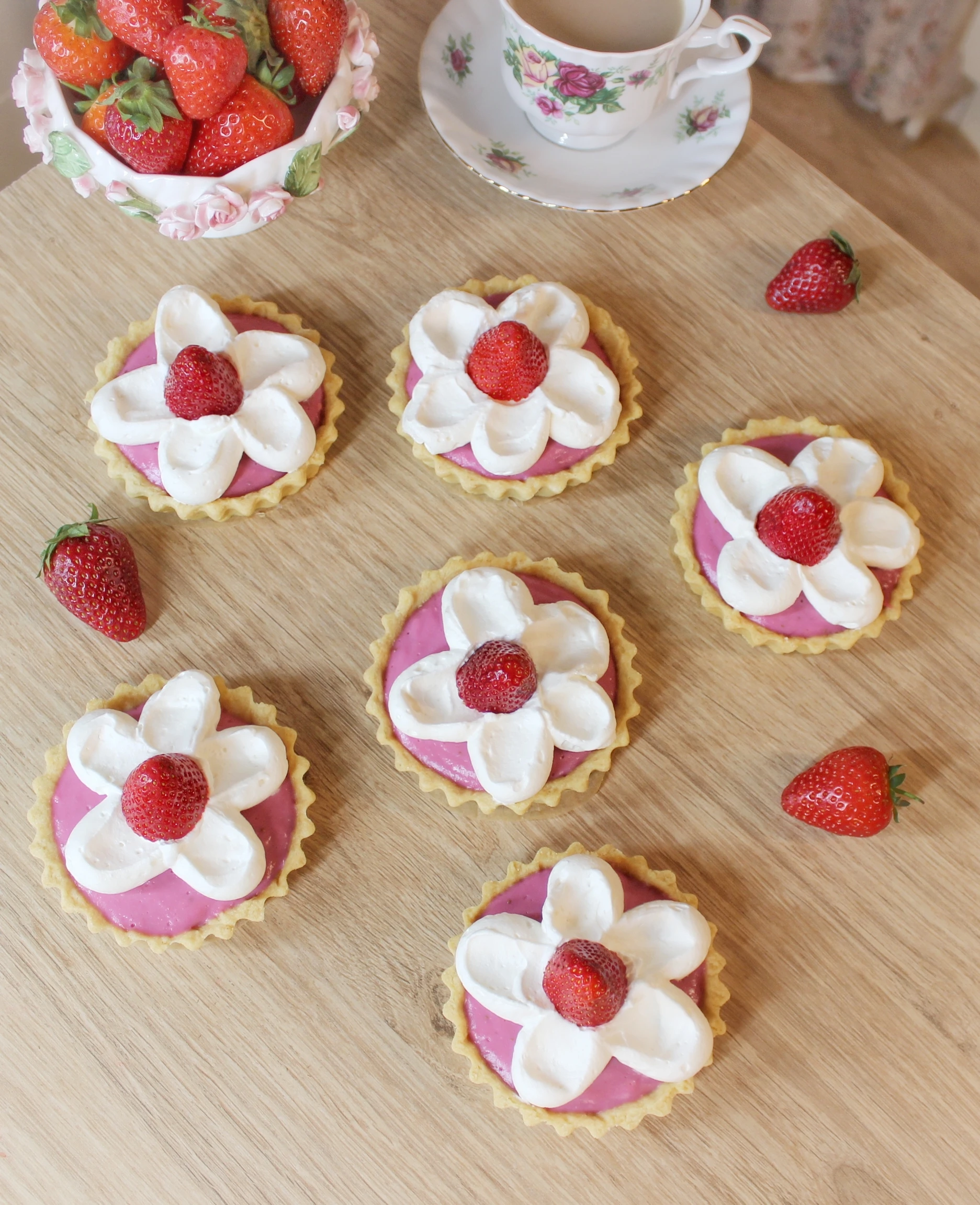 Strawberry & Cream Tartlets