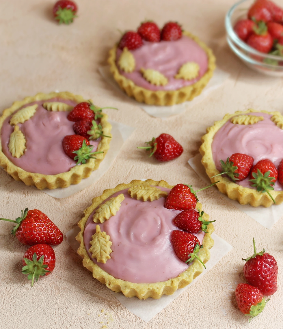 Vegan Strawberry Tartlets