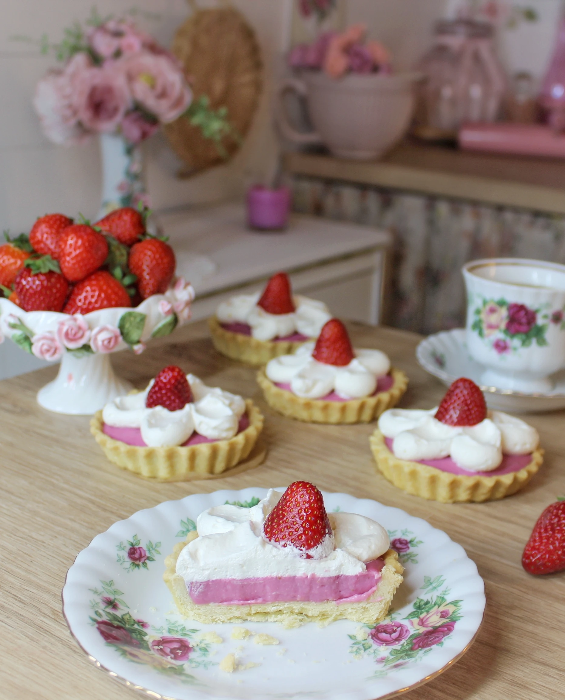 Strawberry & Cream Tartlets