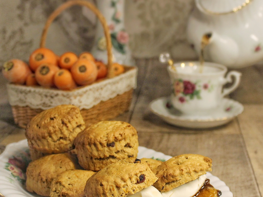 Vegan Carrot Cake Scones