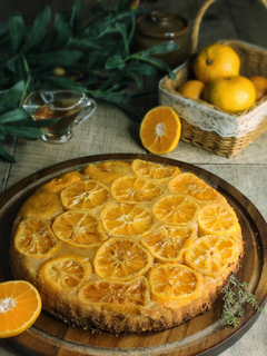Clementine & Thyme Upside Down Cake (Vegan and Gluten-Free)