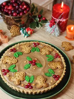 Gingerbread Custard Tart