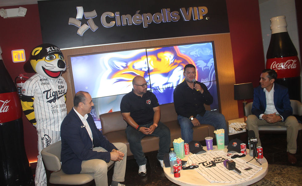Fernando Valenzuela Burgos, presidente de los Tigres de Quintana Roo, habló sobre la importancia del convenio con Cinépolis. Foto: Sixto López Casa Madrid / Radio Da Vinci 88.1 FM