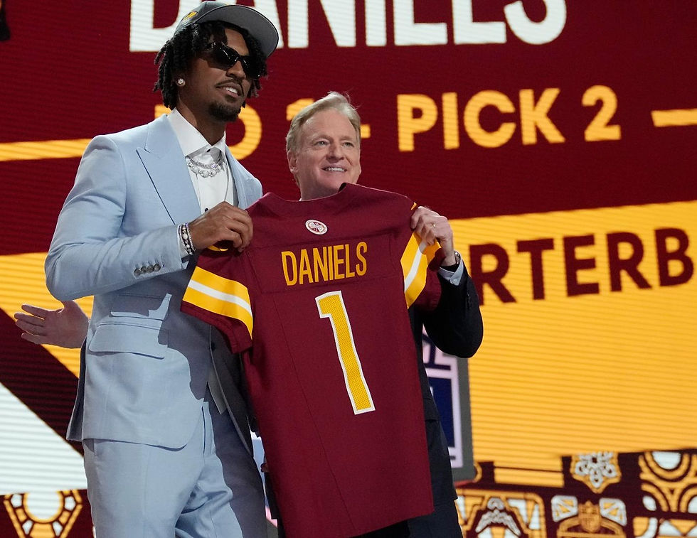 Jayson Daniels intentará tener otra gran temporada con los Commanders tras su exitoso debut luego de ser reclutado en 2024