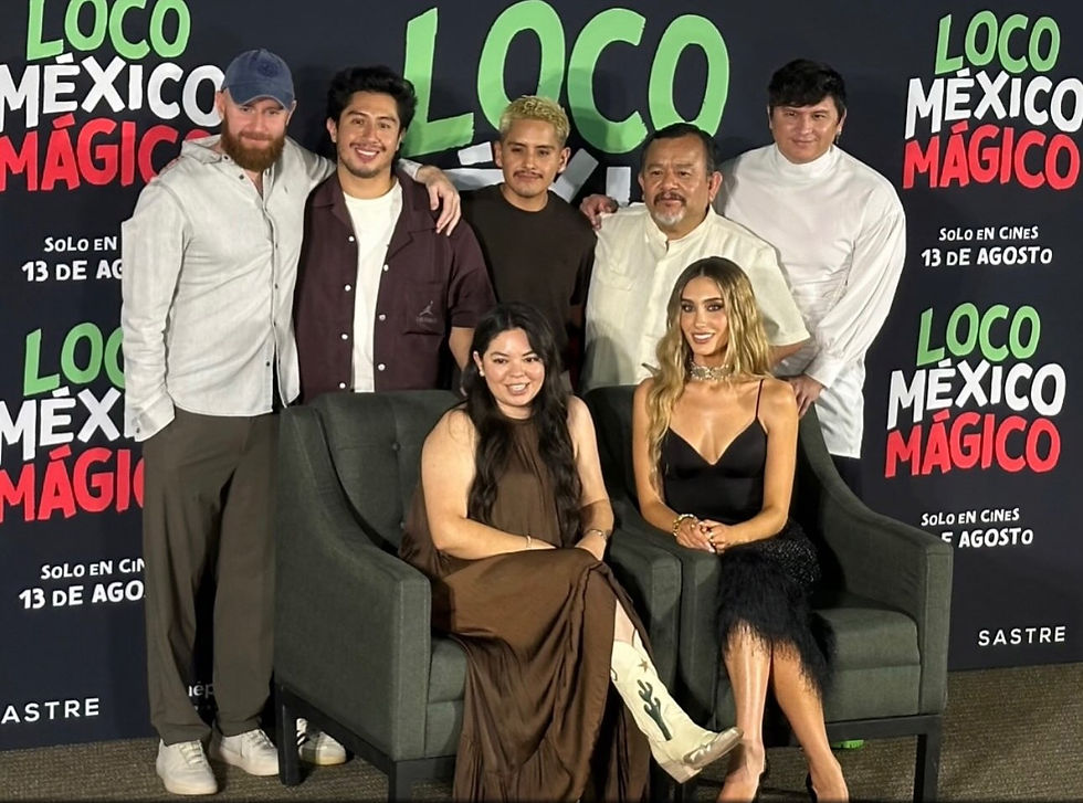 Imagen para recordar del elenco de la película "Loco México Mágico". Foto tomada de las redes sociales de la actriz Sofia Carrrera