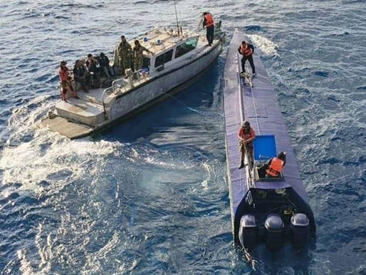 Capturan sumergible con cocaina