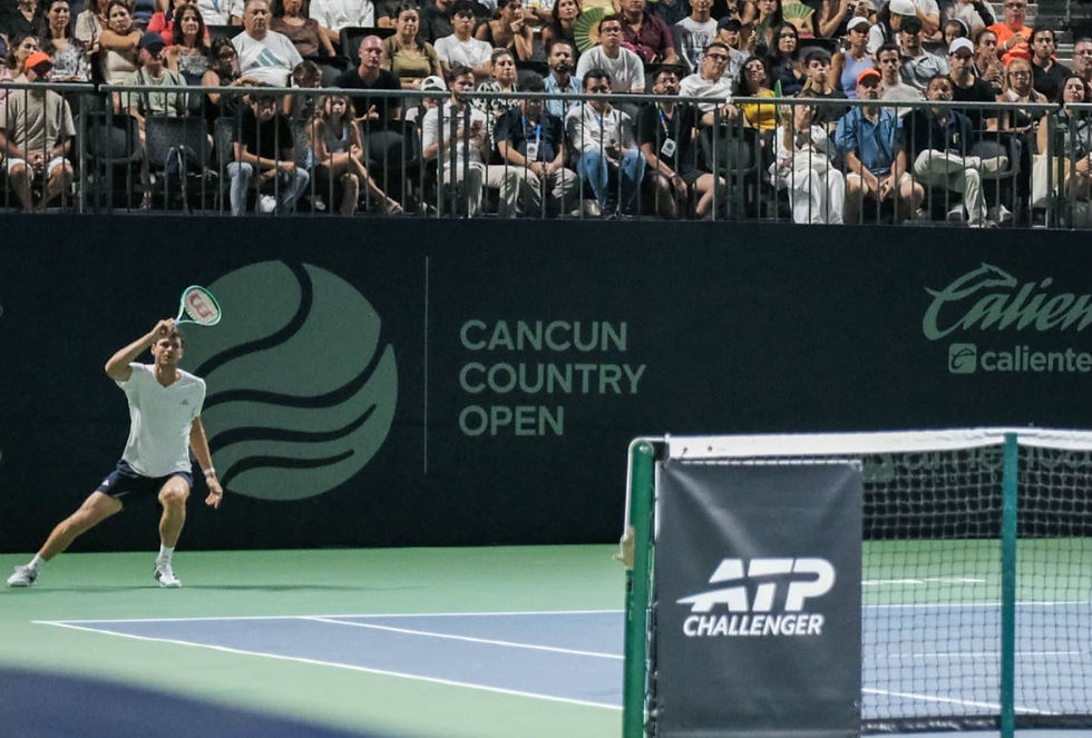 Muy emotiva resultó la final del Cancún Open 2026 en que el polaco Huber Hurkacz reaccionó a partir del segundo set. Foto: cortesía de los organizadores del Cancún Country Open ATP Challenger 