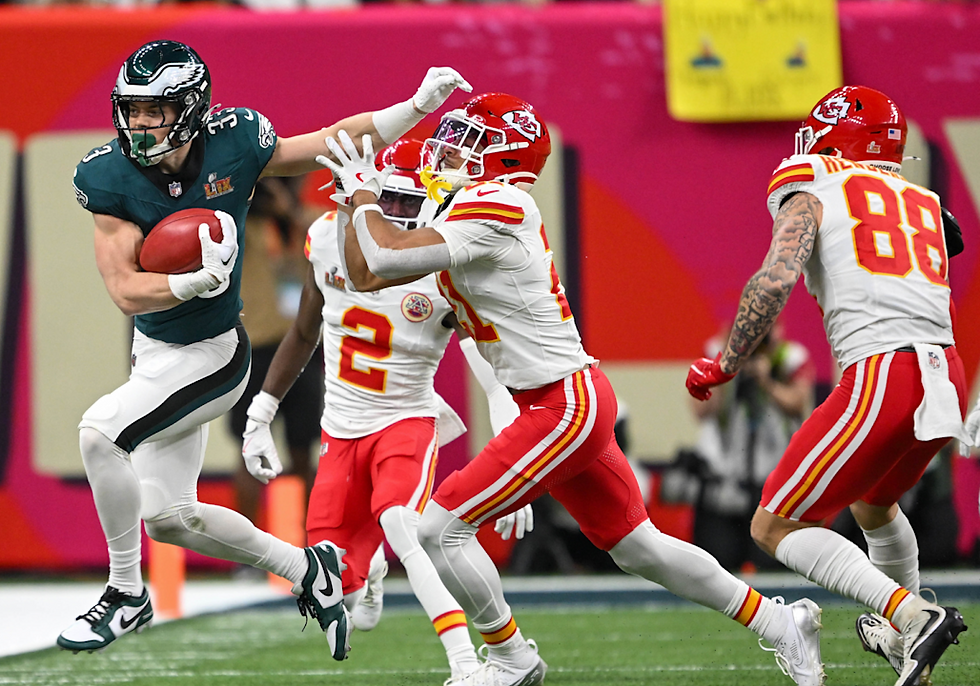 Cooper Dejean festejó su cumpleaños de manera histórica, con una intercepción regresada para anotar en el Super Bowl LIX. Foto tomada del sitio de internet de Philadelphia Eagles.