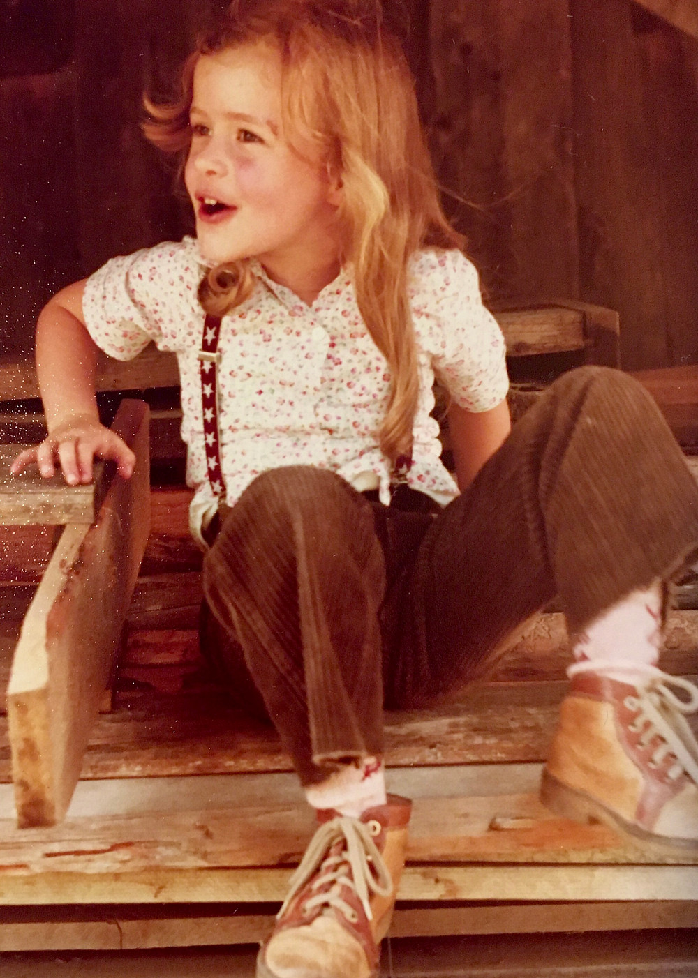 begeistertes Mädchen, Cowgirl