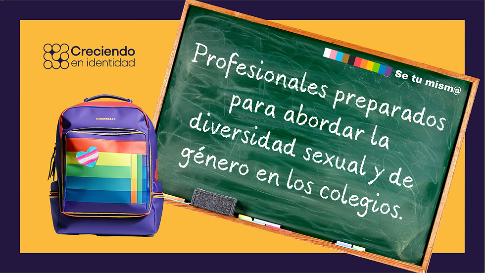 Profesionales preparados para abordar la diversidad sexual y de género en los colegios