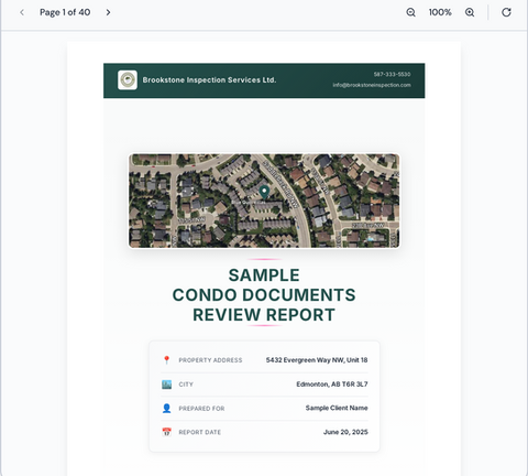 Brookstone Condo Document Review Report