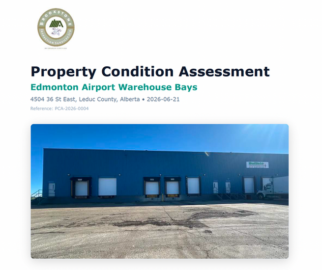 Property Condition Assessment of Industrial or Warehouse Properties