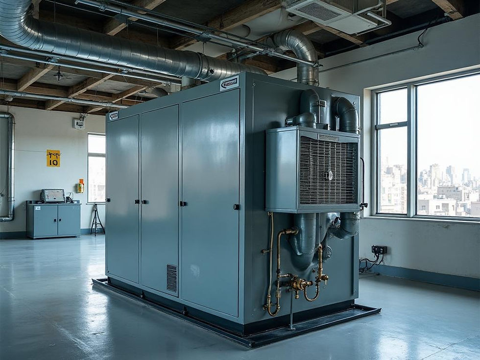 Hotel make-up air unit assessed for corridor ventilation and capital renewal
