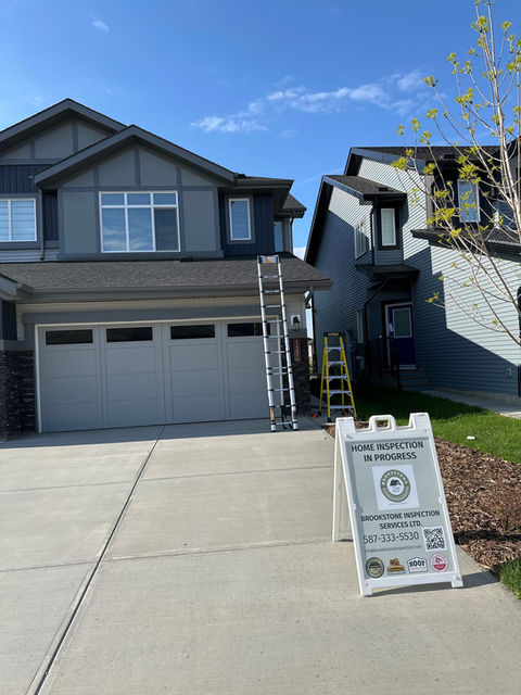 Home Inspection in Progress - Exterior Inspection