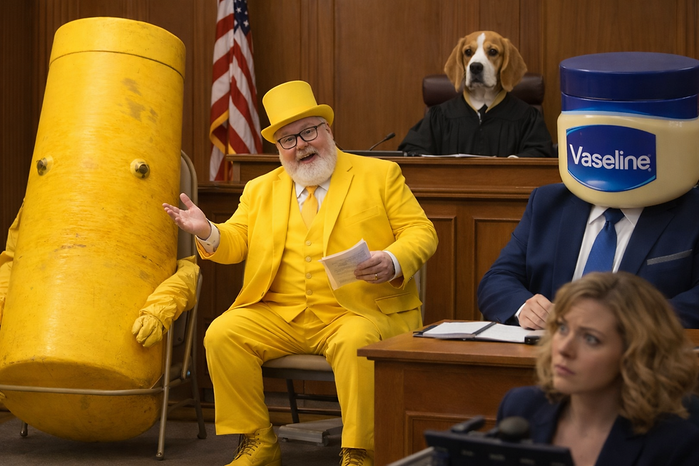 AI wouldn't let them face the judge.... Just pretend this is how they sit in court....