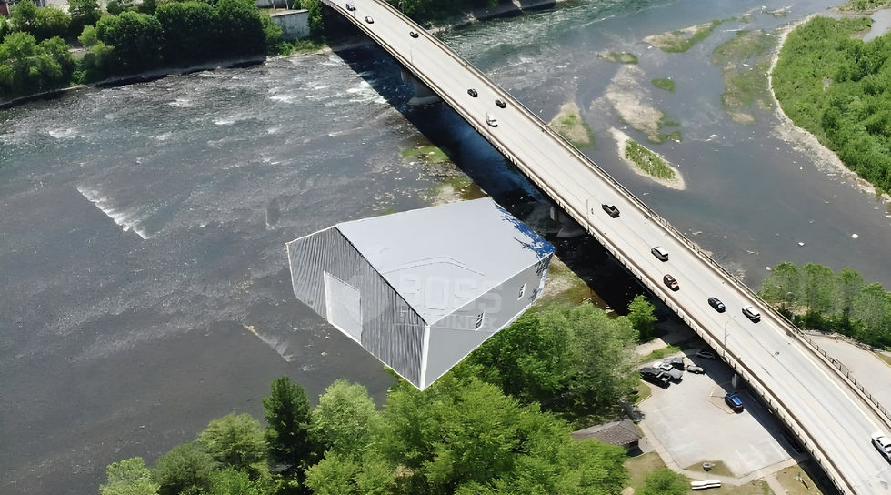 Sketchy drug operation building beneath veterans bridge.