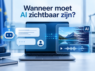 Chatbot en gemanipuleerde AI-content onder de AI Act als illustratie van transparantieverplichtingen.