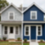 before and after house painting