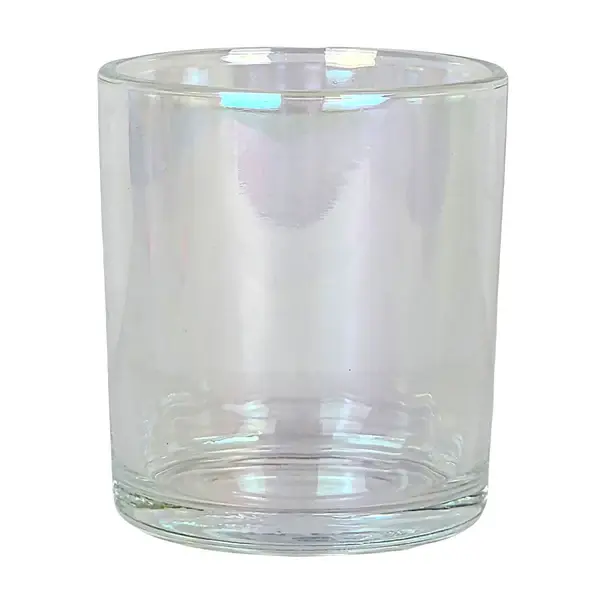210ml - Mónaco Vaso de vidrio para velas - Tornasol Brillante