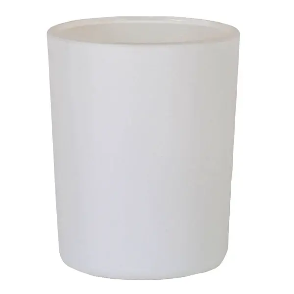 100ml - Mónaco Vaso de vidrio para velas - Blanco Mate