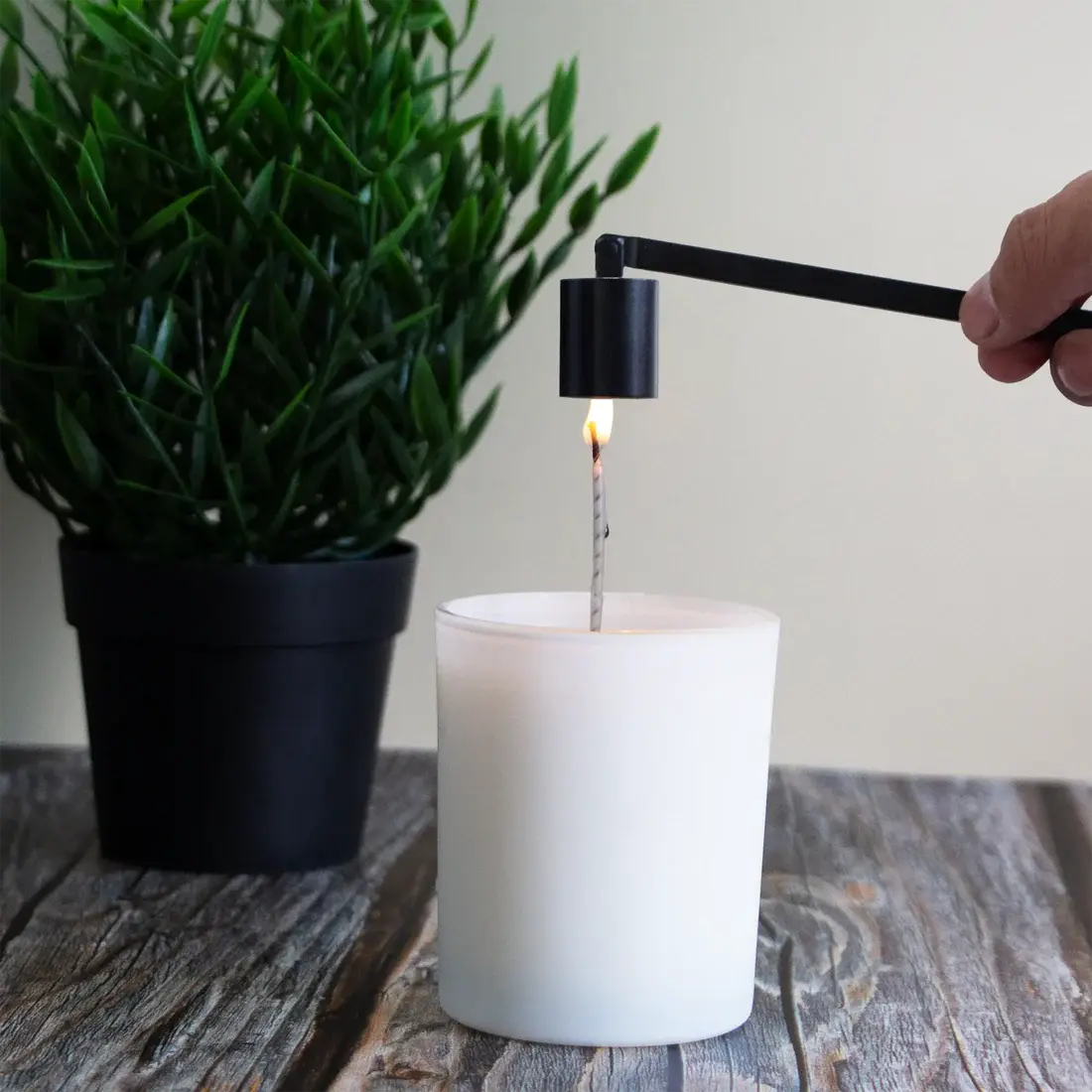 Apagavelas, Cortapabilo y Gancho de Pabilo - Negro Mate