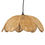 Thumbnail: rotan hanglamp in de vorm van een bloem