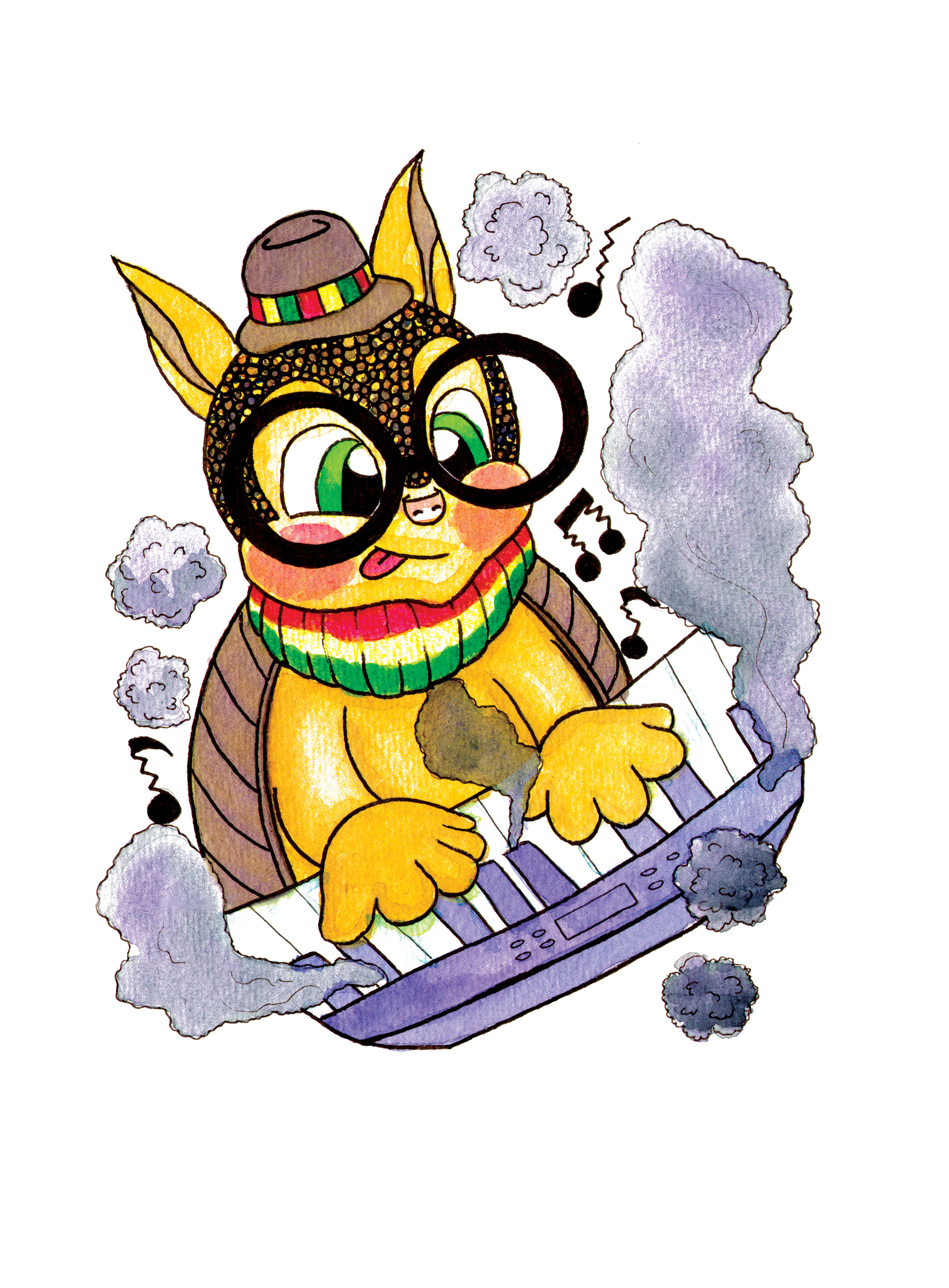 Armadillo and Piano