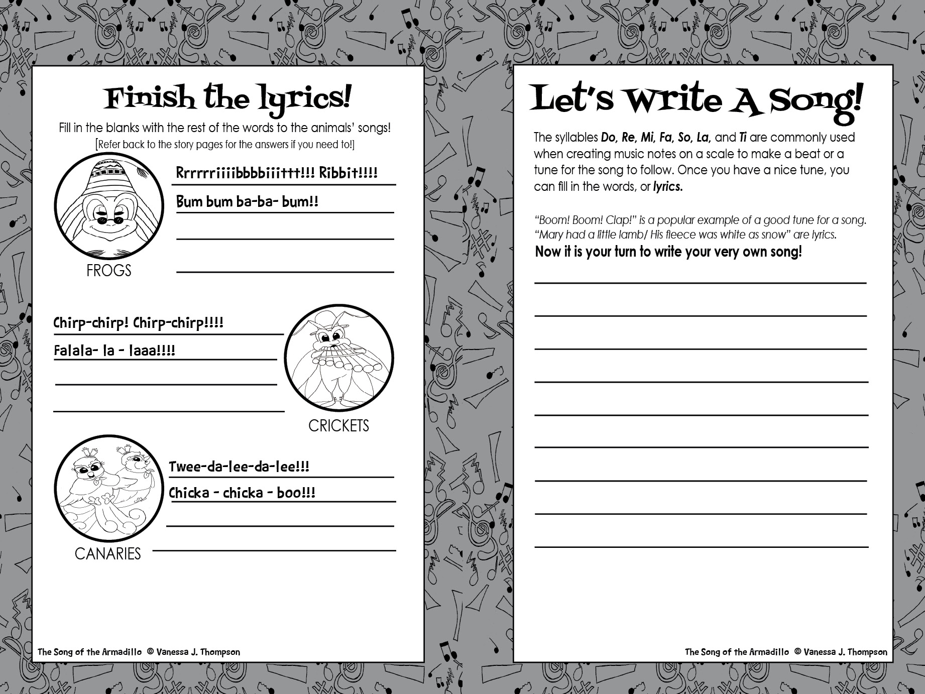 Song Writing Activity
