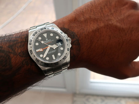 Rolex Explorer II on the wrist