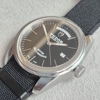 Tudor Glamour day-date on nato strap