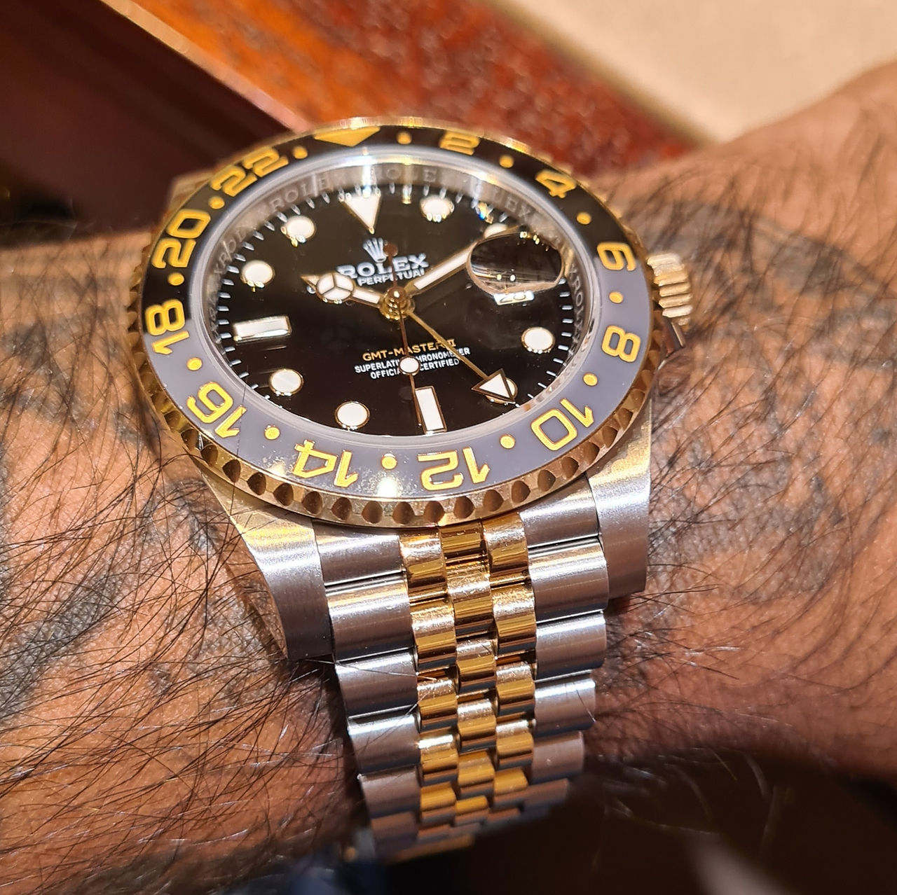 Rolex GMT Master II yellow gold and steel